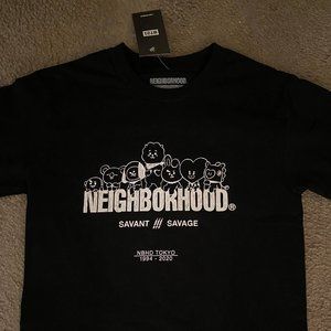 BT21 x Neighborhood JP black sketch t-shirt